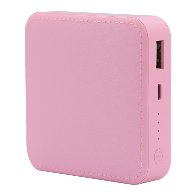 Повербанк 8x8x2 см 10000 mAh Розовый (2882447173)