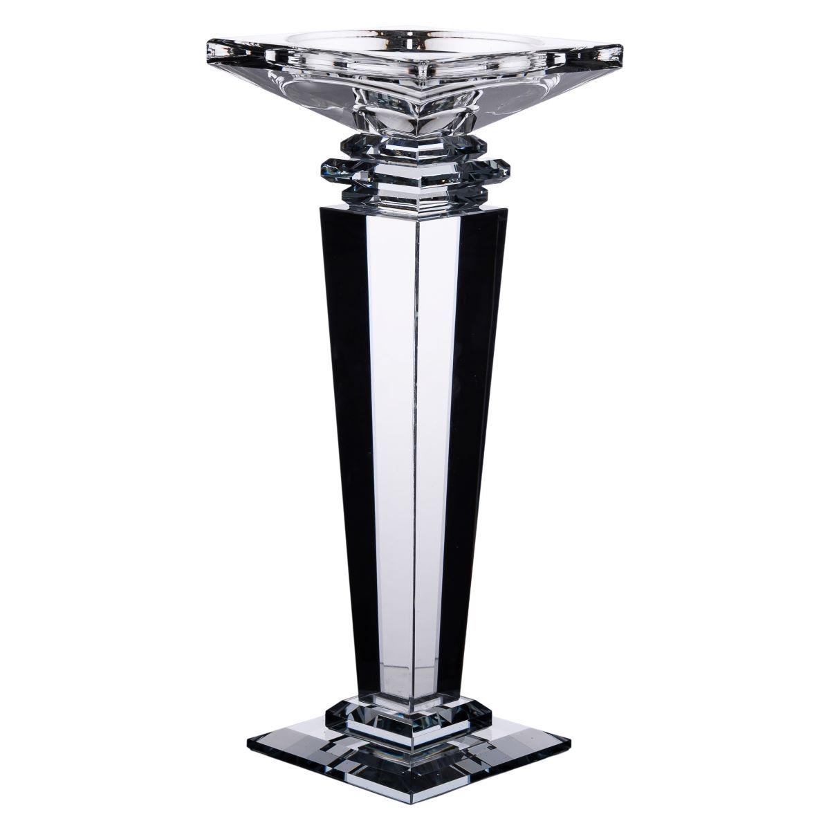 Подсвечник стеклянный Light House LG-30100 CL высота 24 см Прозрачный