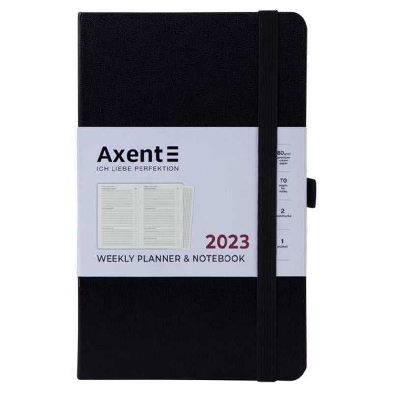 Еженедельник Axent 2023 Partner Strong 125х195 Черный (8505-23-01-A)