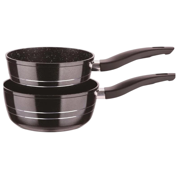 Набор посуды Royalty Line RL-FS2M 2 предметов мраморное покрытие Black