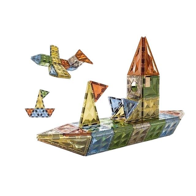 Конструктор магнитный Magic Magnetic Blocks 78 деталей Разноцветный (156198)