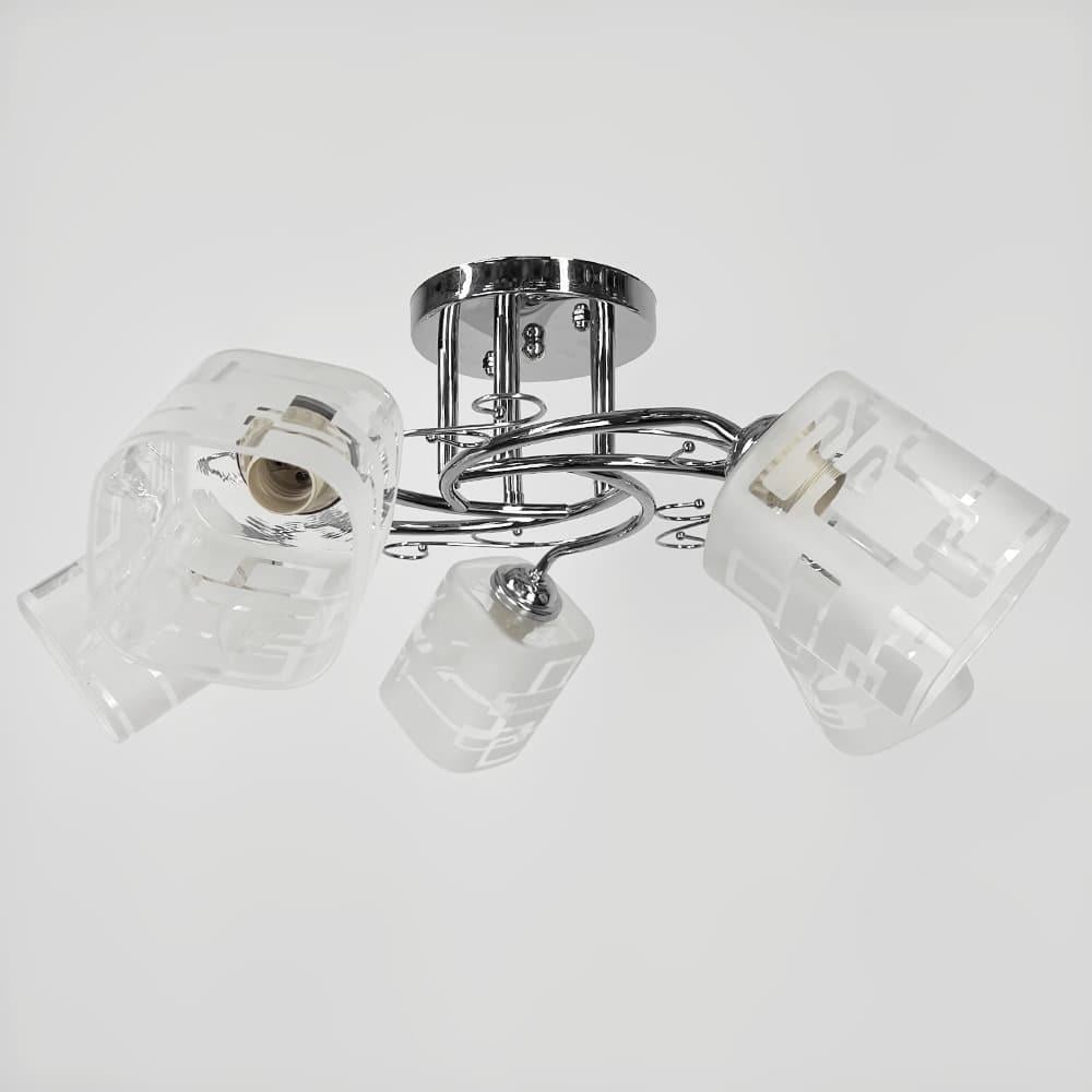 Люстра на 5 плафонів Ø 58 см Срібний (2286/5B CH) - фото 1 Люстра на 5 плафонів Ø 58 см Срібний (2286/5B CH) - фото 1