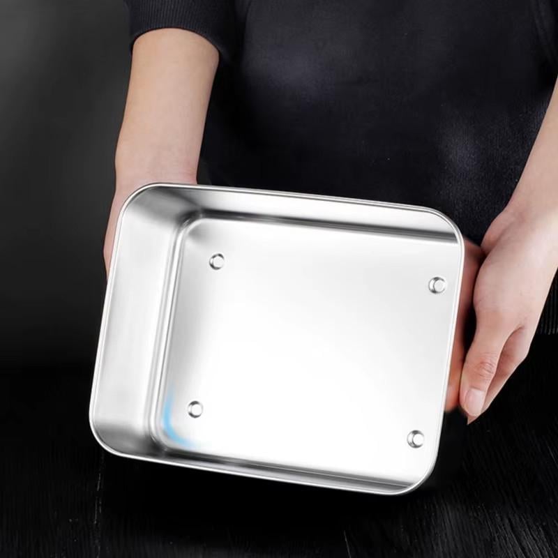 Контейнер пищевой из нержавеющей стали с крышкой 1,9 литра - фото 7