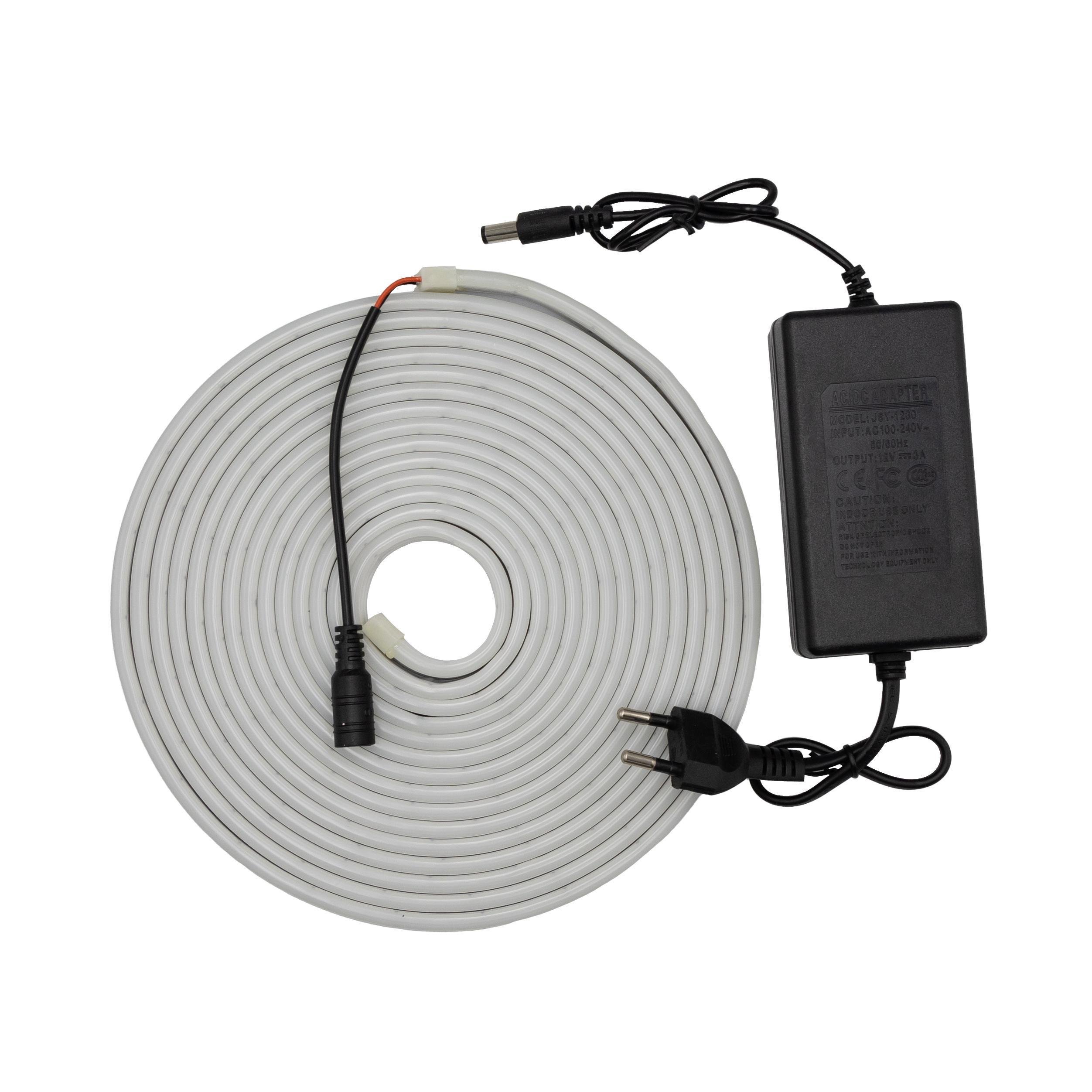 Светодиодная лента неоновая Prolum готовый набор 6x12 12V 5 м Нейтральный белый (28522763) Светодиодная лента неоновая Prolum готовый набор 6x12 12V 5 м Нейтральный белый (28522763)