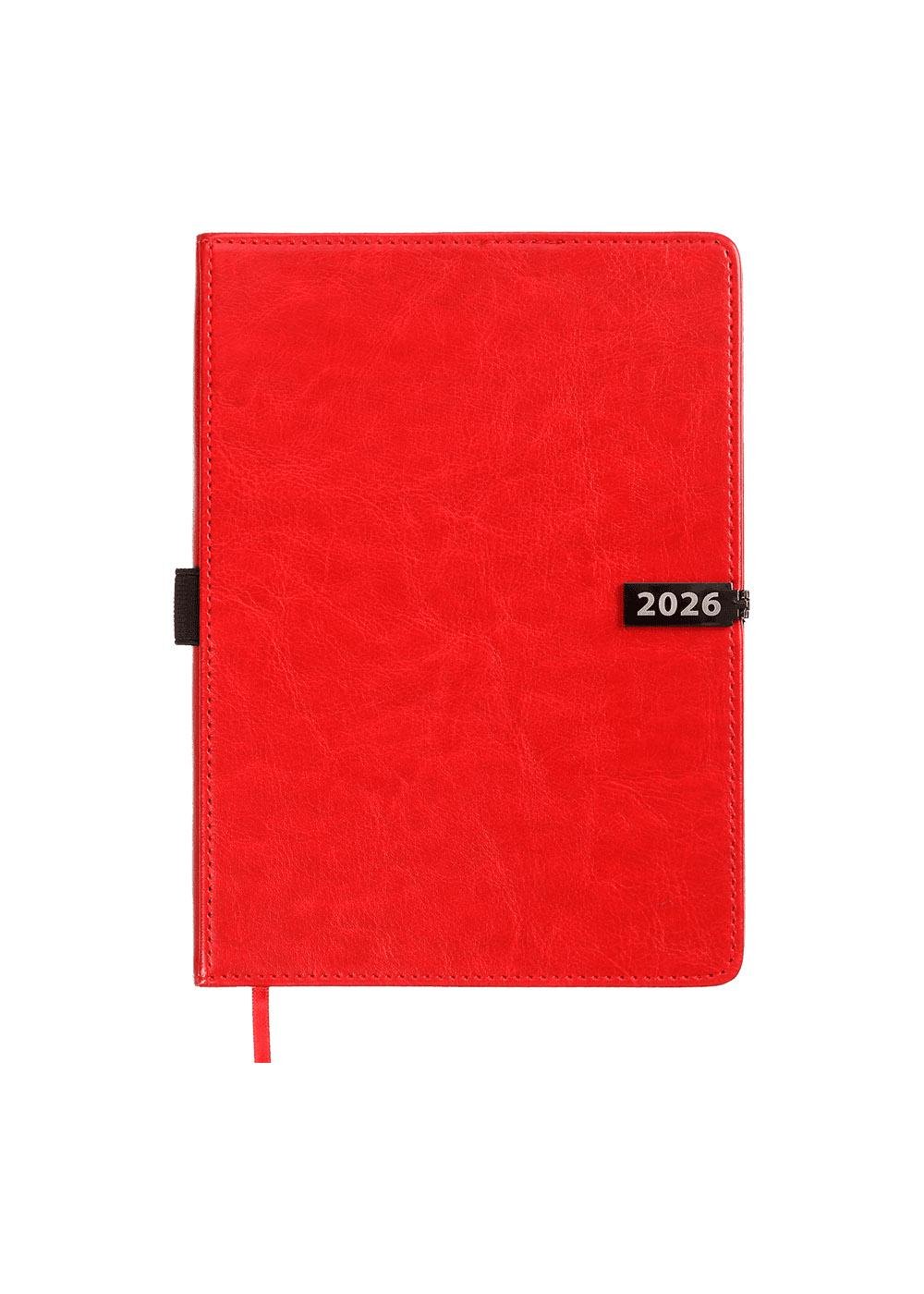 Ежедневник Buromax 2026 LEGEND А5 датированный Красный (BM.21149-05)