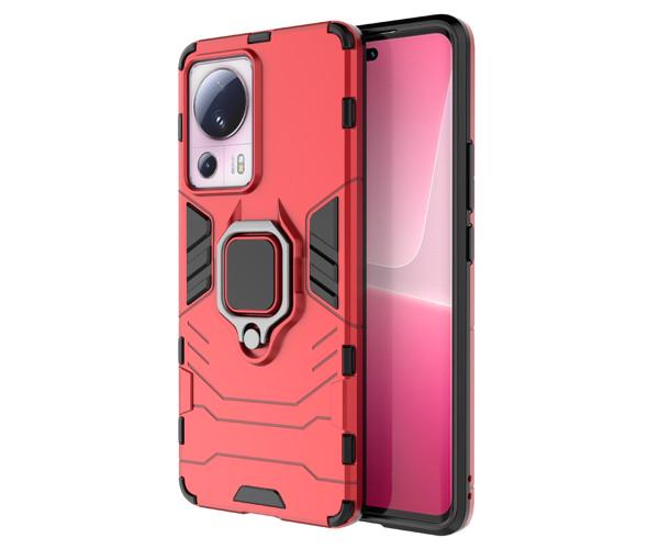 Чехол накладка Ricco Black Panther Armor для Xiaomi 13 Lite Красный