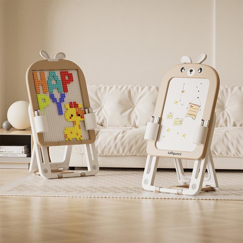 Мольберт детский двухсторонний Lumpurini Missi Vario Comodo со стулом/с конструктором/магнитной доской для рисования (dfd44235) - фото 3