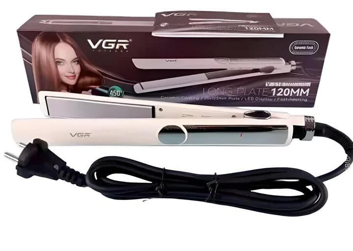 Випрямляч керамічний VGR V-518 із швидким нагріванням до 230°C 35 Вт Білий (0197)