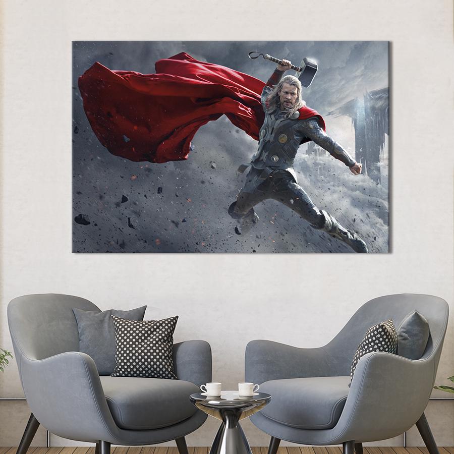 Картина на холсте Тор / Марвел 75x50 см (1520-1)