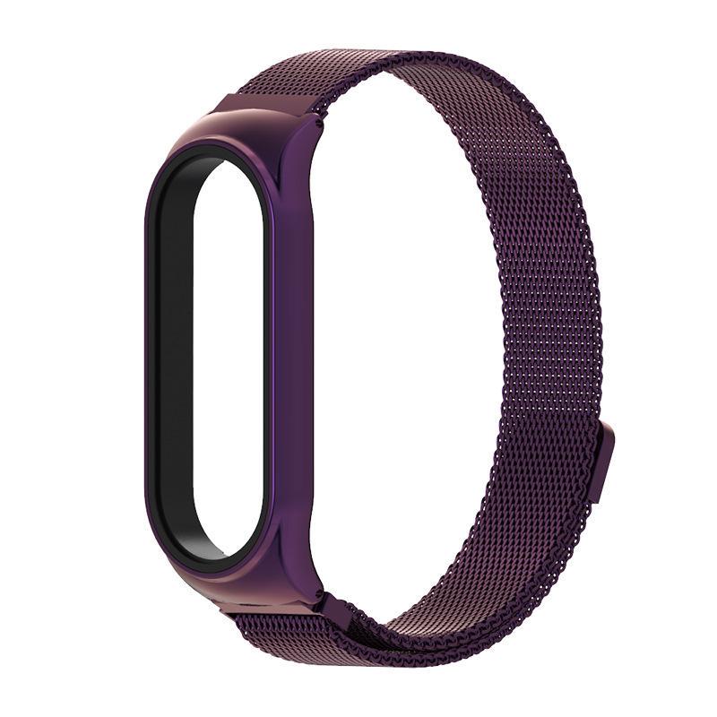Ремешок MiJobs SE CS металлический миланская петля для Xiaomi Mi Band 5/4/3 Фиолетовый (2362P)