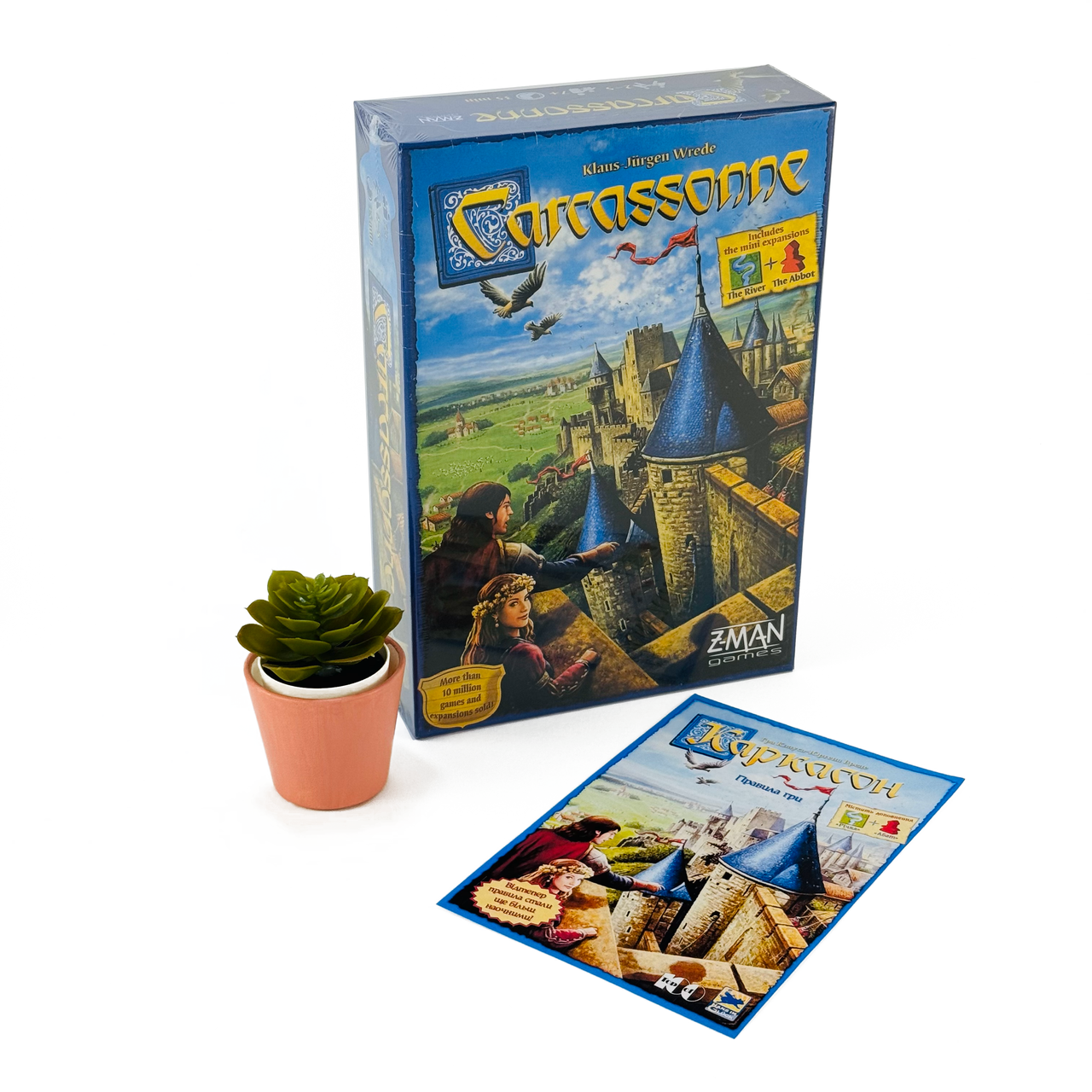 Настільна гра Carcassonne 2.0 доповнення Річка та Аббат (000030)
