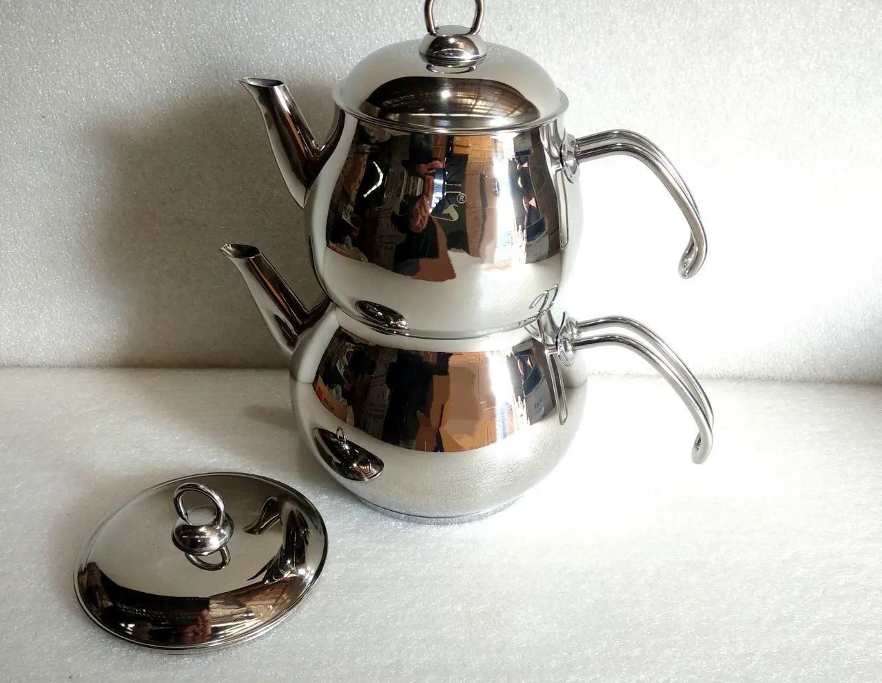 Чайник двухъярусный OMS Collection 8012-XL 1,4/2,8 л (87924) - фото 3 Чайник двухъярусный OMS Collection 8012-XL 1,4/2,8 л (87924) - фото 3