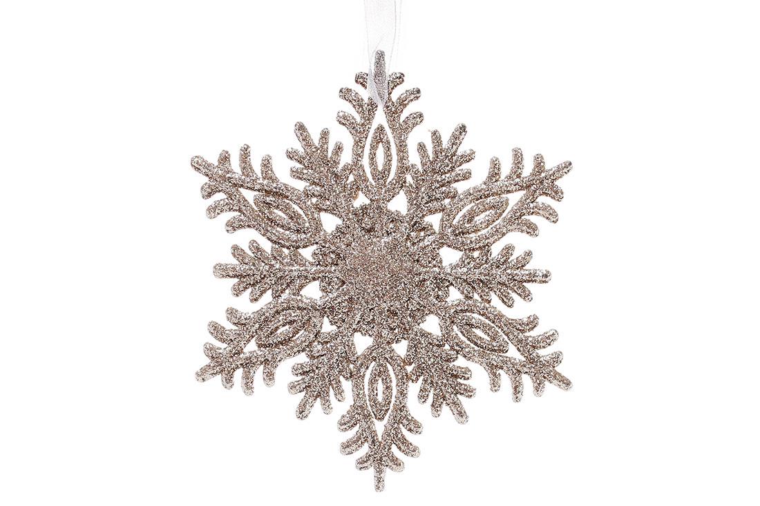 Новогодняя подвеска BonaDi Снежинка 12 см (788-444)