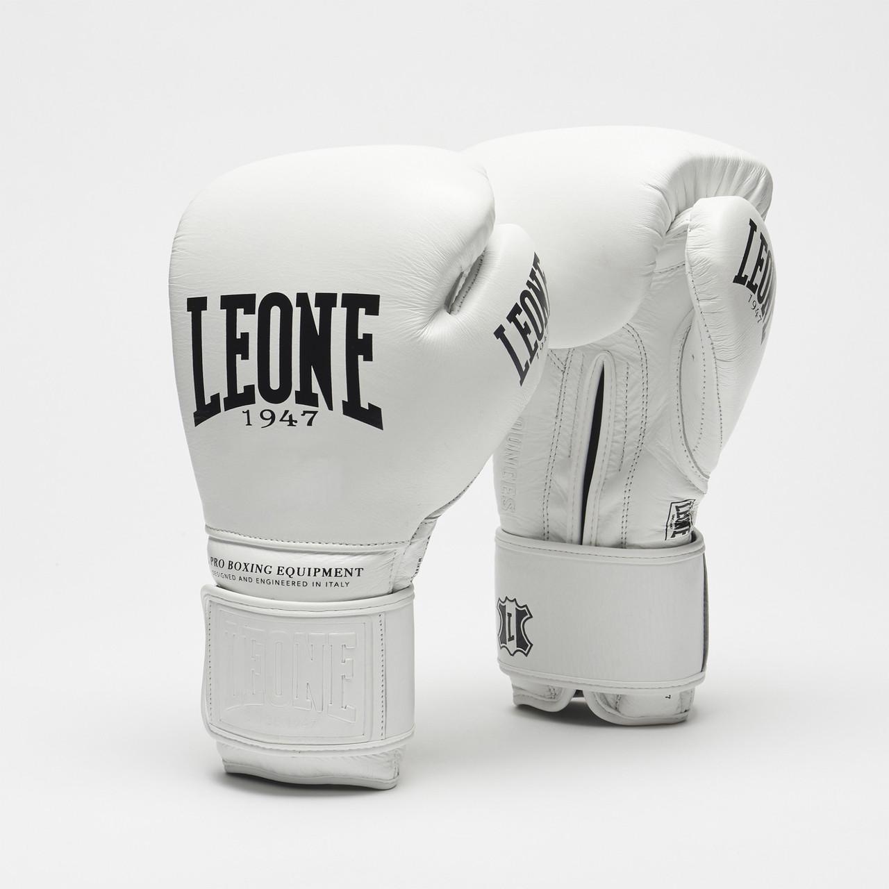 Боксерские перчатки Leone Greatest 12 унций White (500203) Боксерские перчатки Leone Greatest 12 унций White (500203)