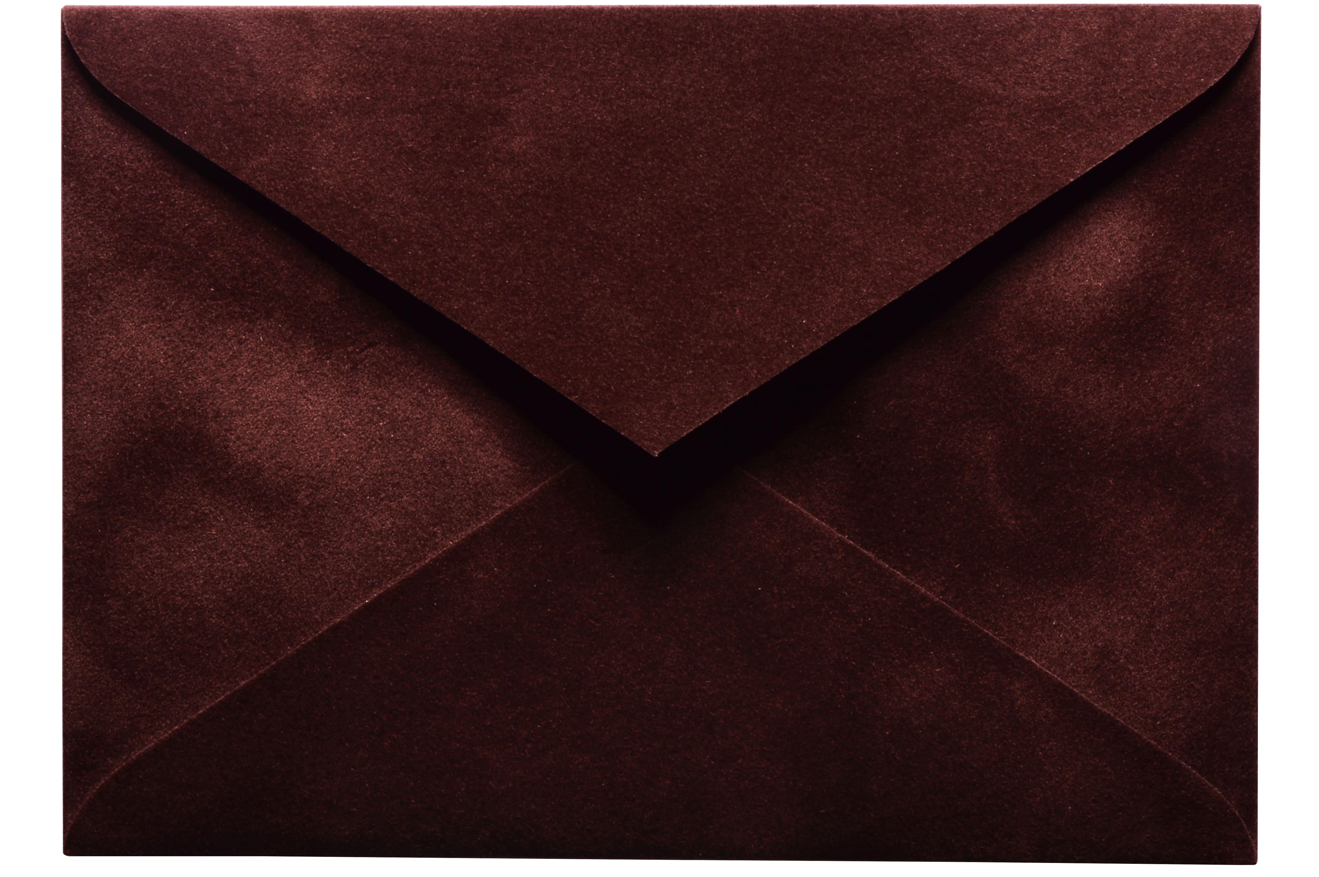 Конверт для денег С6 бархатный с легким мраморным эффектом 11,4х16,2 см Коричневый (363723984)