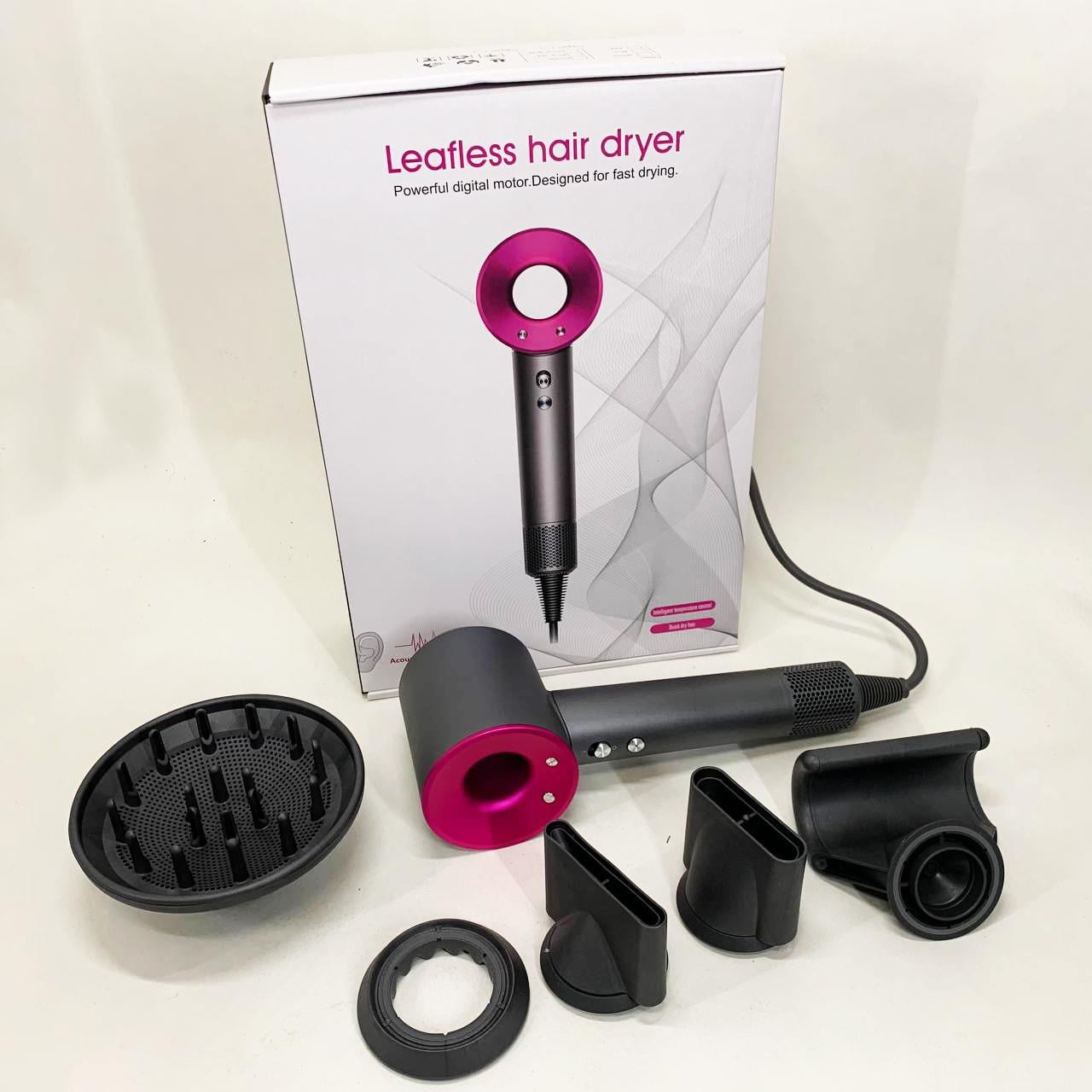 Фен Super Hair Dryer з 5 насадками для швидкого сушіння та укладання волосся (13353690)