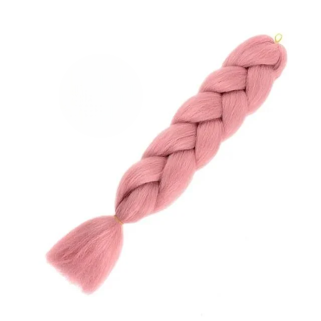 Канекалон однотонний А17 60 см Рожевий пудра (778541) Канекалон однотонний А17 60 см Рожевий пудра (778541)