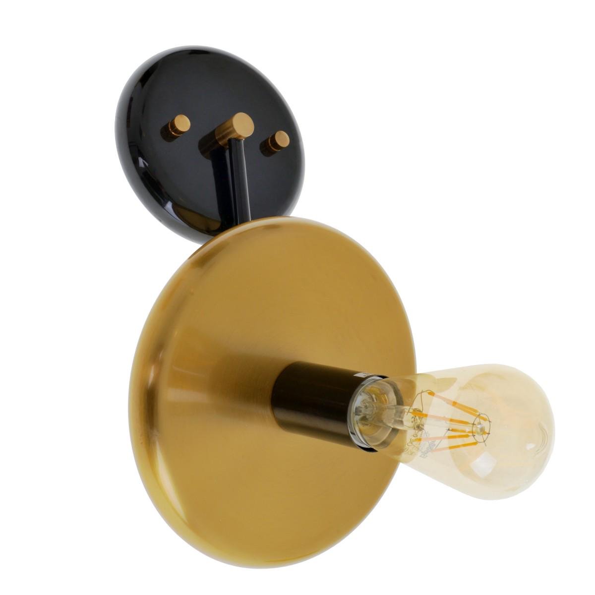 Бра настенное накладное лофт Brille BL-874W/1 E27 BZ/BK