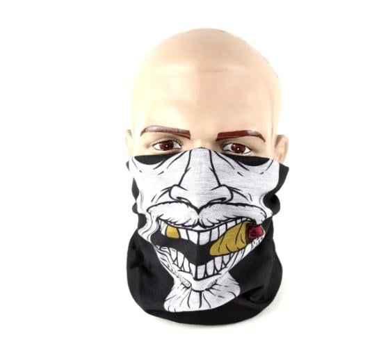 Бафф с принтом Черный (Б-1006-2)