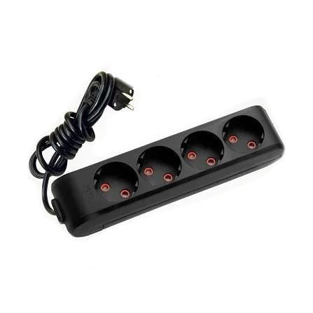 Подовжувач чотиримісний Viko Multi-Let без заземлення 3 м Чорний (27848330)