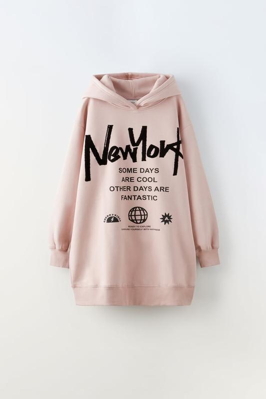Худі для дівчинки Zara 152 см Рожевий (3199703626)