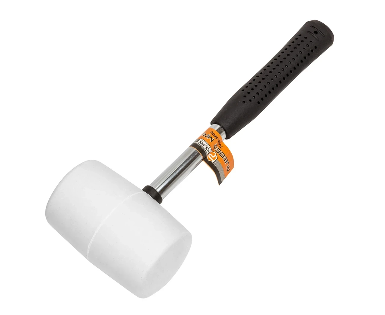 Киянка резиновая металлическая ручка 70 мм 680 г Белый (2413914857)