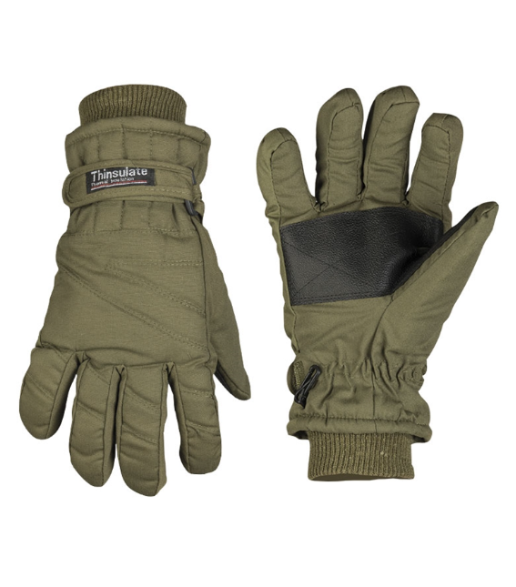 Рукавиці утеплені Mil-Tec Fingerhandschuhe Thinsulate Oliv 2XL Оливковий (12530001-906-2XL)