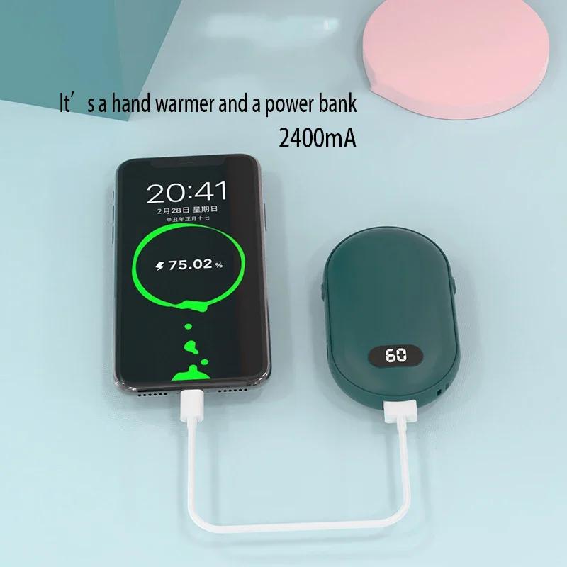 Електричний обігрівач для рук з функцією Power Bank Green (37339) - фото 3