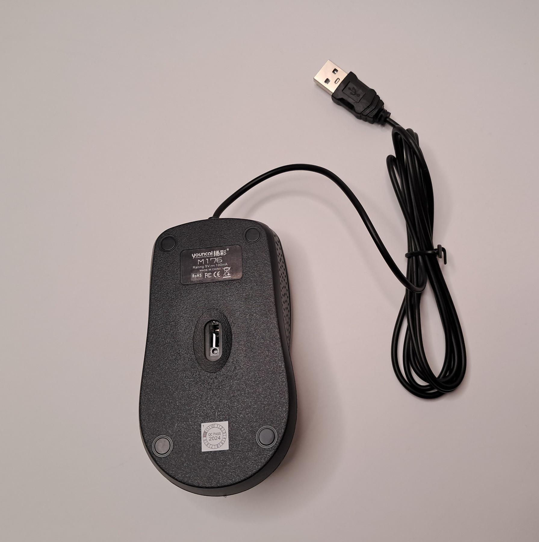 Миша комп'ютерна провідна USB M176 Чорний - фото 5 Миша комп'ютерна провідна USB M176 Чорний - фото 5