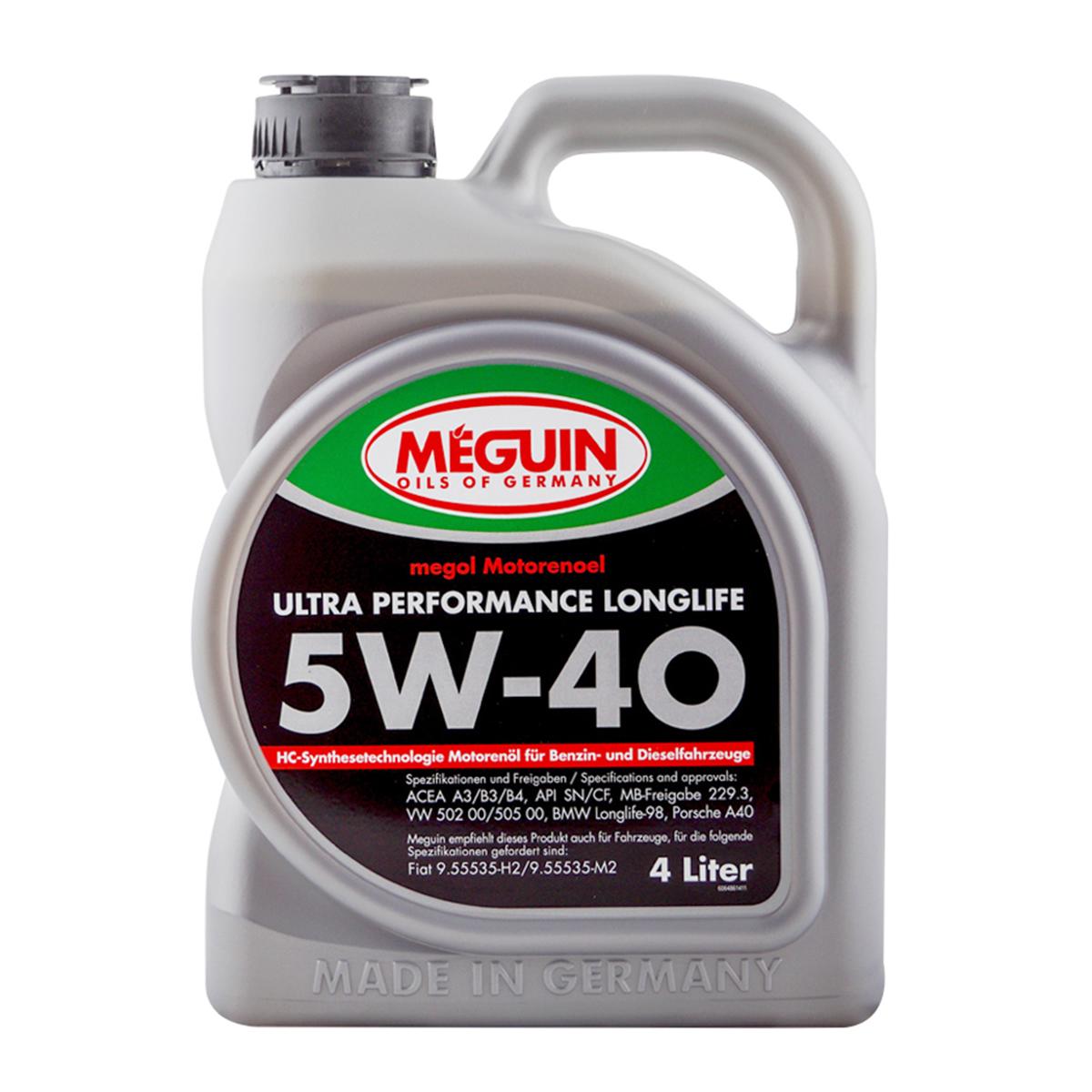 Олива моторна Meguin ULTRA PERFORMANCE LONGLIFE SAE 5W-40 4 л (6486)