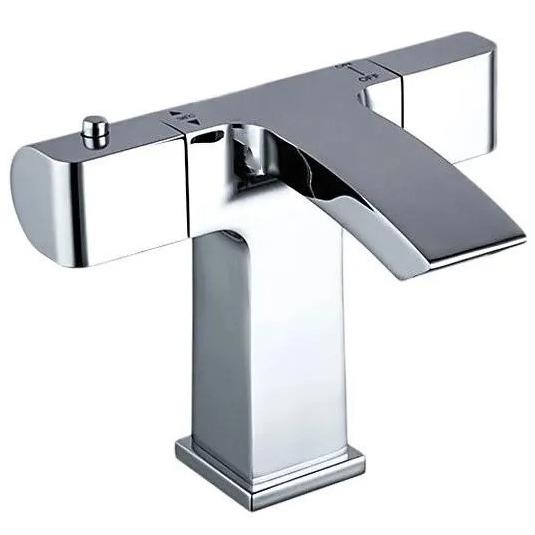 Смеситель для умывальника Gappo G1007-40 термостатический Хром (115026)