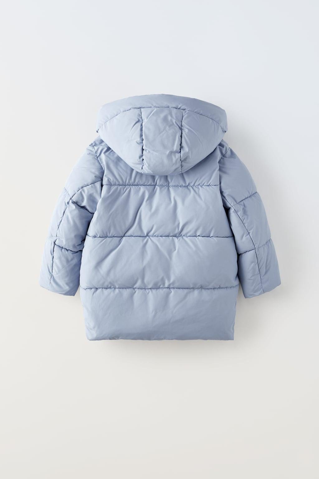 Куртка для девочки Zara зимняя 122 см Голубой (0562713439) - фото 2