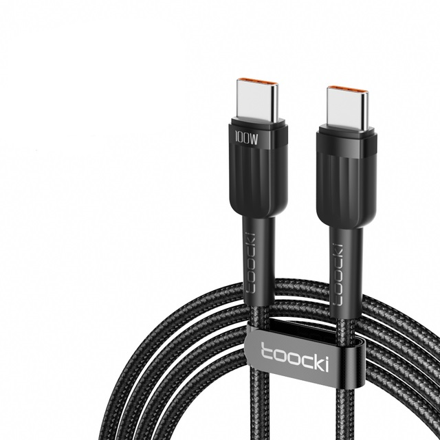 Кабель Toocki 60w C-Type C 1 м Черный (18903890)