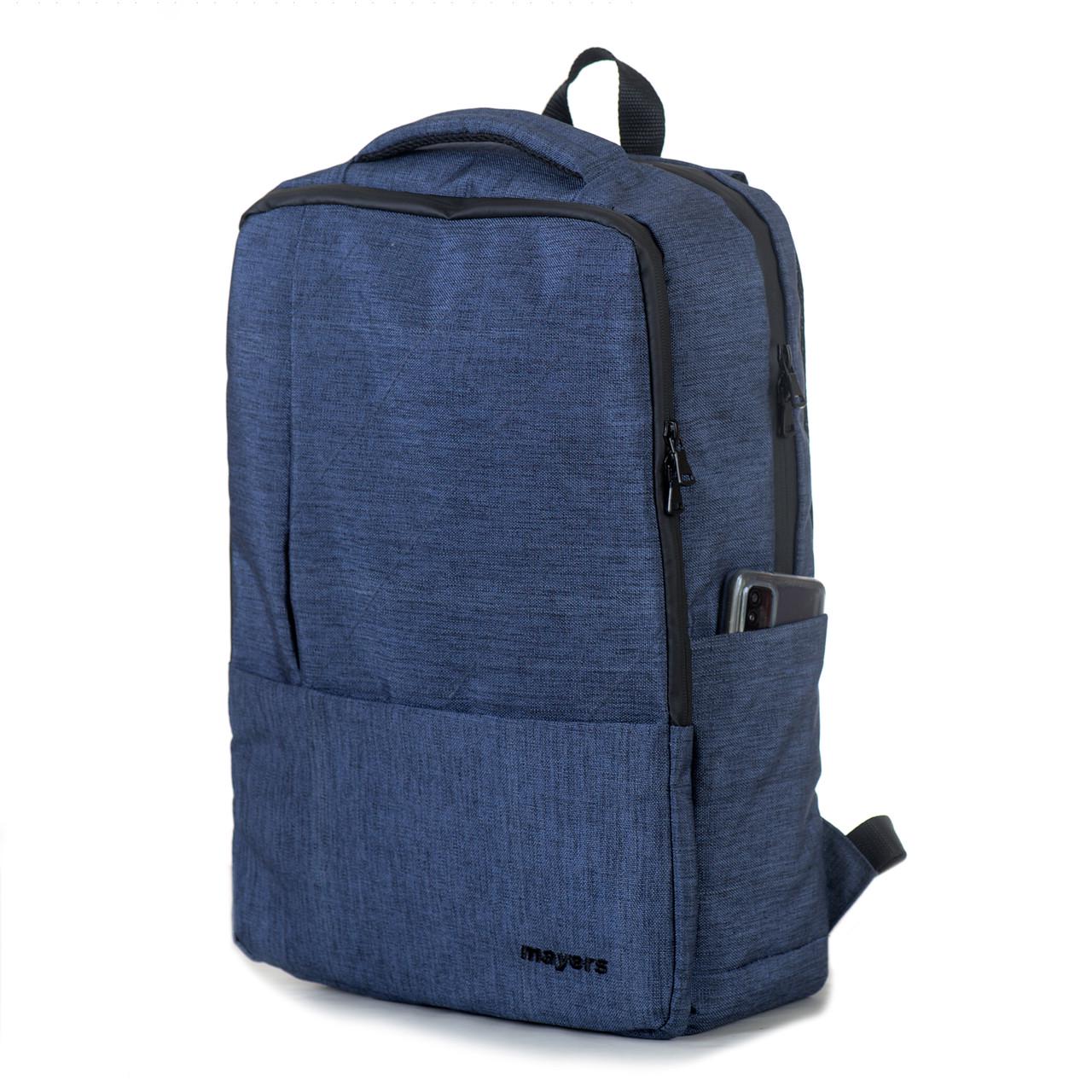 Рюкзак чоловічий міський Синій (028blue) - фото 3