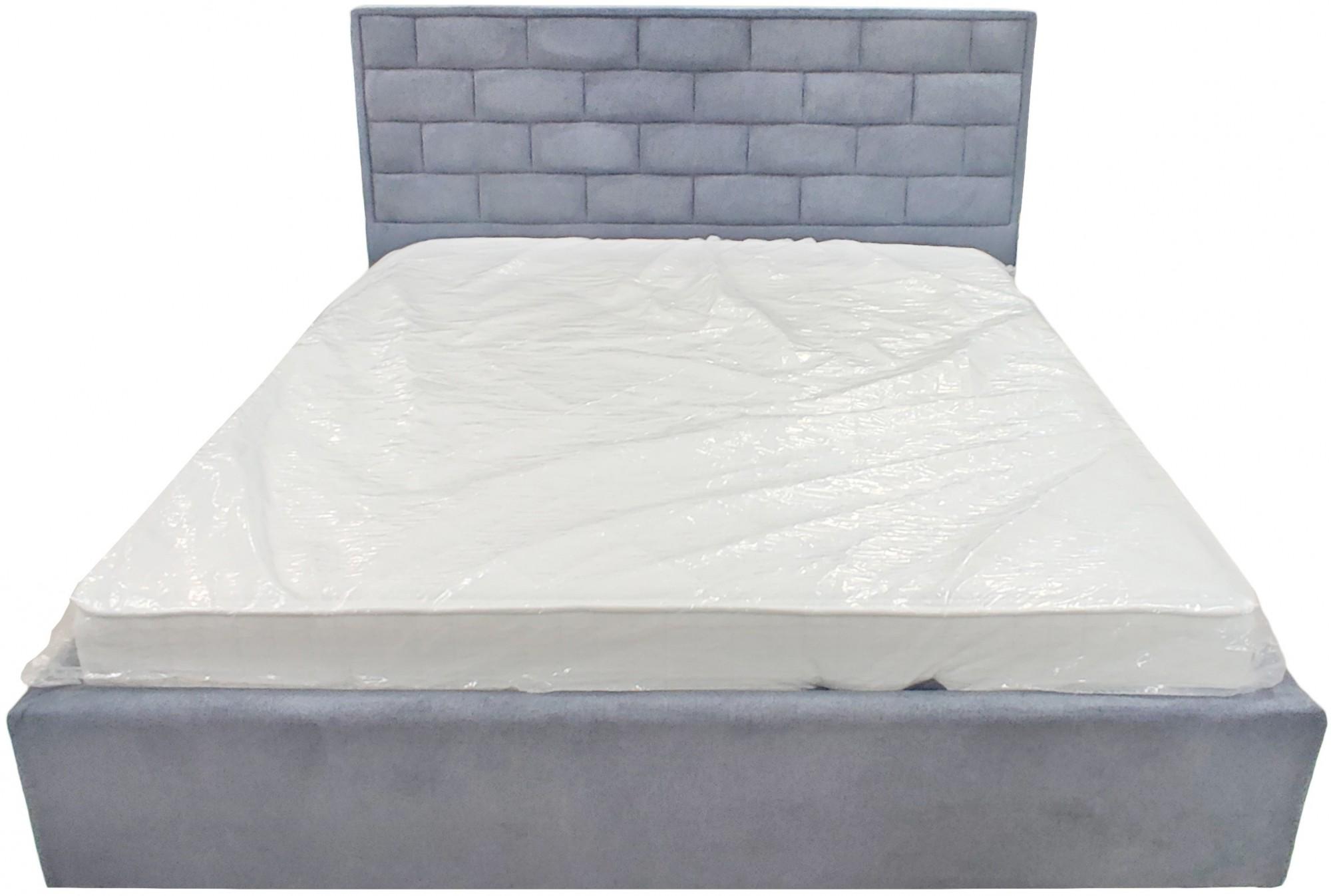 Кровать двуспальная BNB Littorio Comfort Simple с подъемным механизмом и нишей для белья 160х190 см Серый (bnb_190_0474)