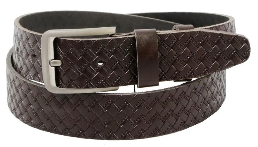 Ремень кожаный мужской Skipper 4 см Коричневый (super686_1255-40)