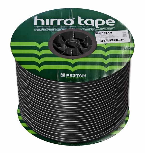 Крапельна стрічка Hirro Tape 16 мм 8 mil 0,2 мм 30 см 1 л/г бухта 1000 м (16081030-1000)