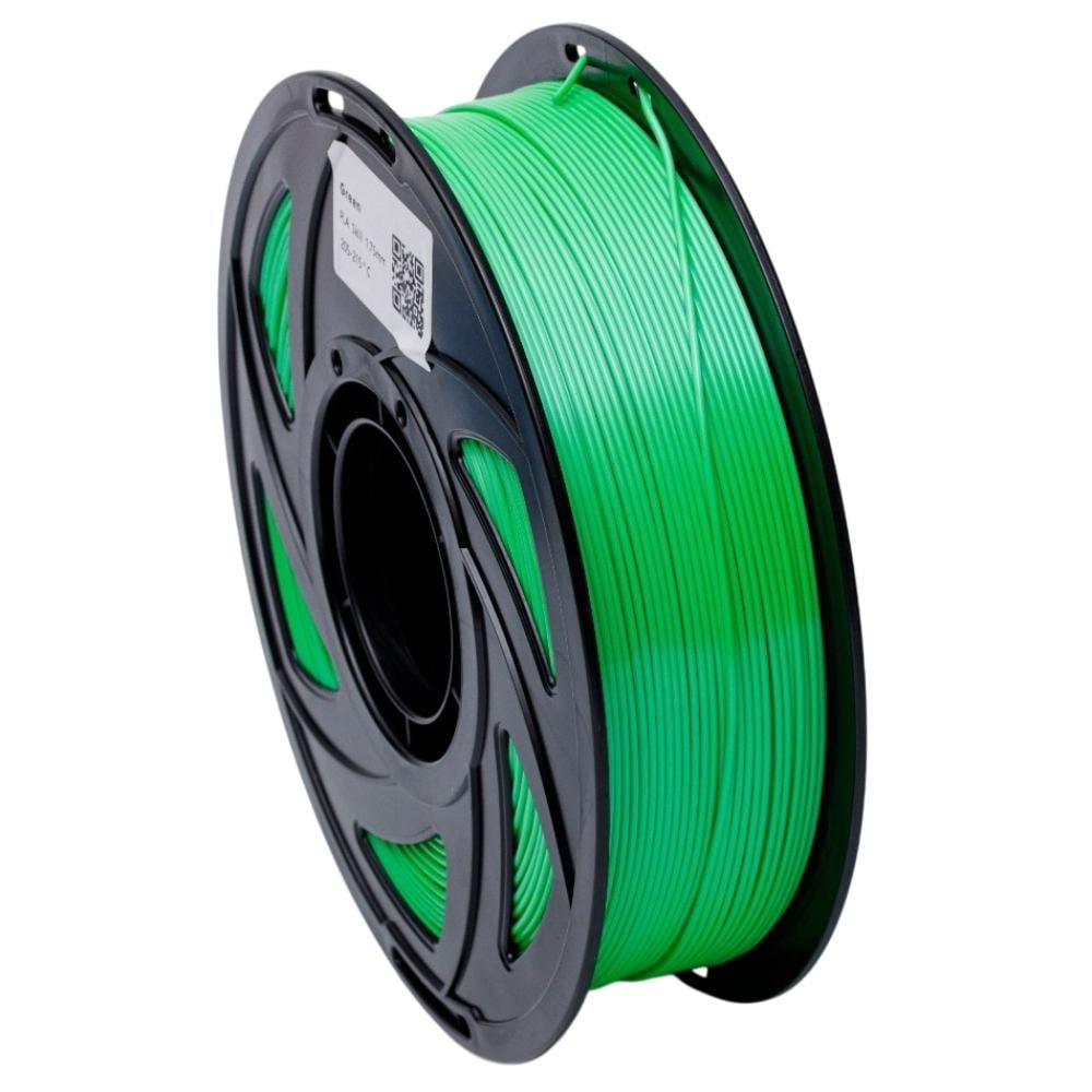 Пластик UA3D PLA Silk 1,75 мм 1 кг Зеленый Пластик UA3D PLA Silk 1,75 мм 1 кг Зеленый