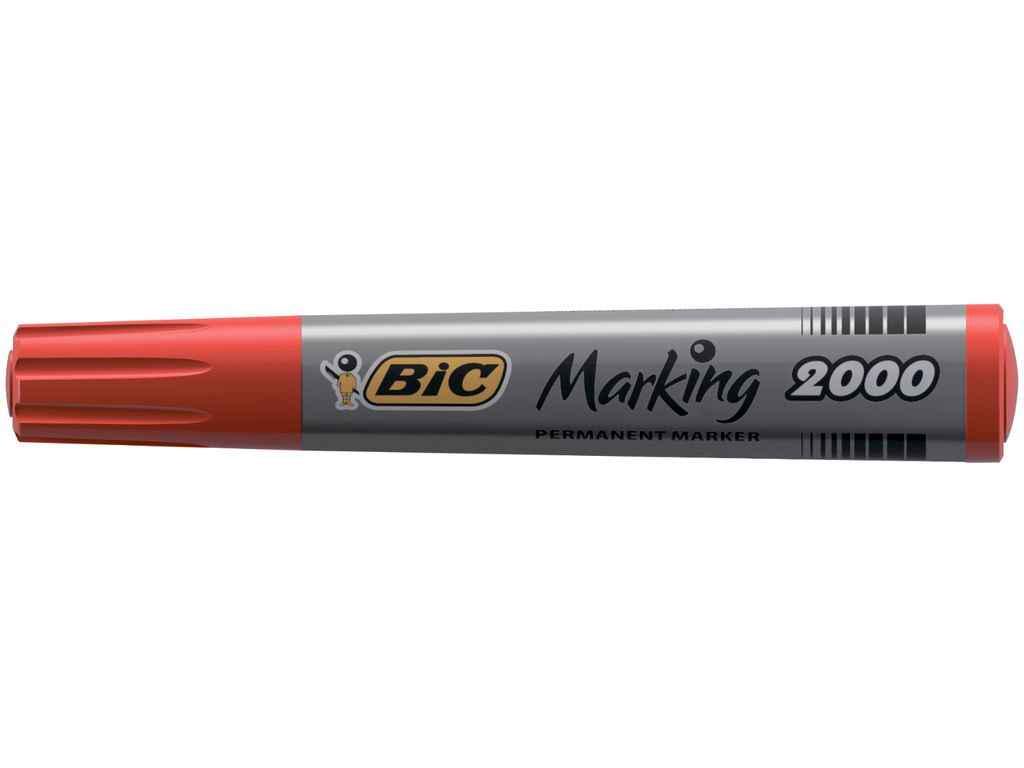 Маркер BIC bc8209133 перманентный 12 шт. Красный (797957)