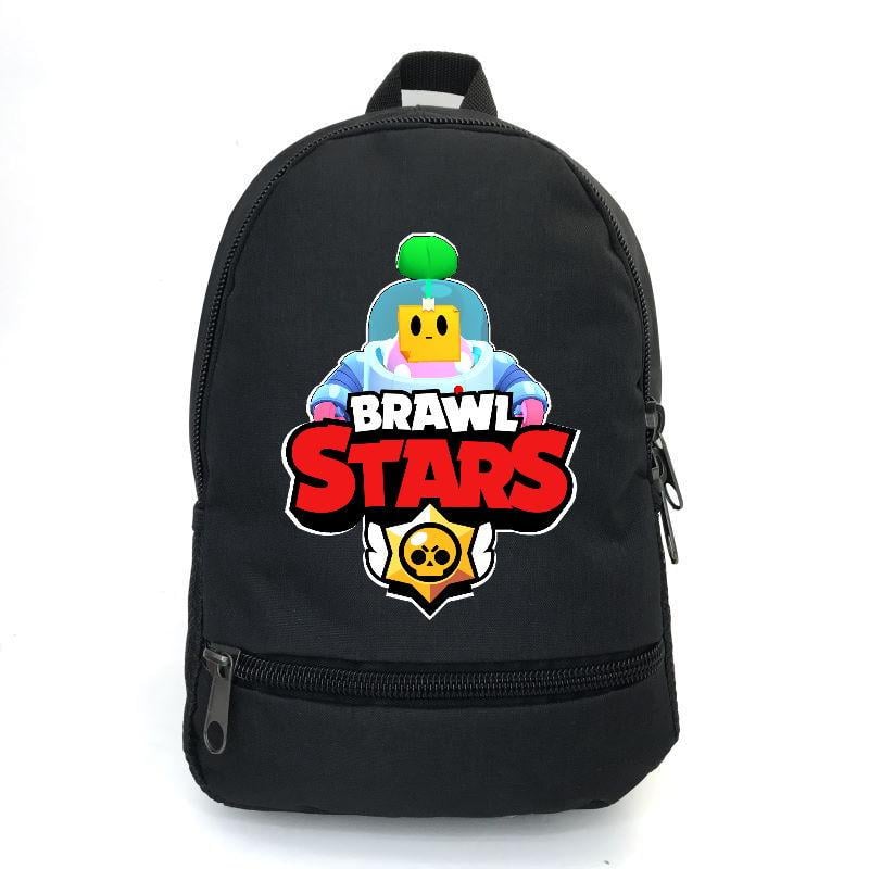 Школьный рюкзак BIG School Bag BS-058 с принтом Бравл Старс Спраут 43х30х17 см 22 л Черный (2314375373)