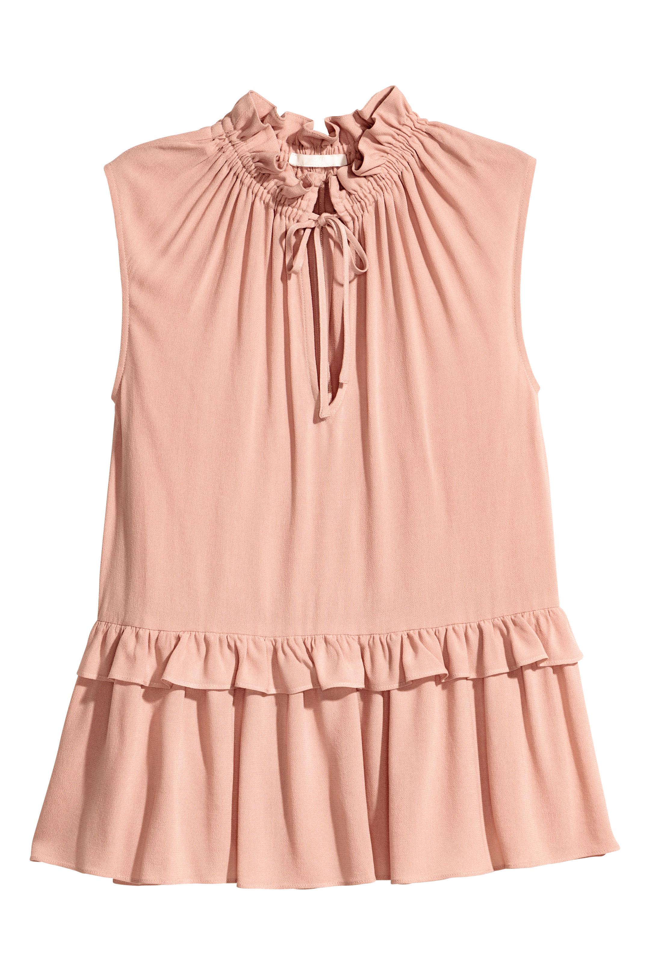 Блуза H&M р. 32 Бледно-розовый (5031335) - фото 2 Блуза H&M р. 32 Бледно-розовый (5031335) - фото 2