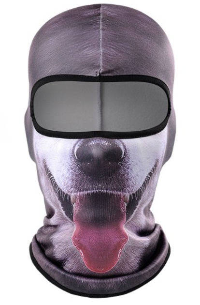 Балаклава Зверомаска 3D Собака с языком 6 с флисом тепла One Size (623528334)