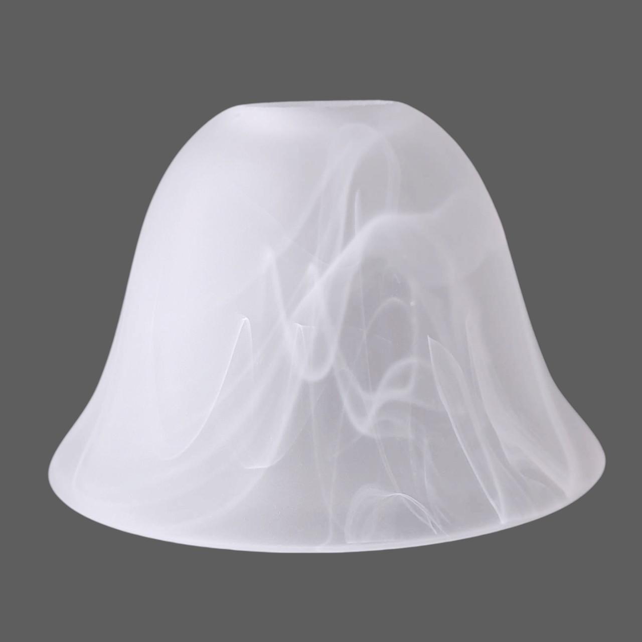 Плафон стеклянный Е27 Белый мраморный - фото 2