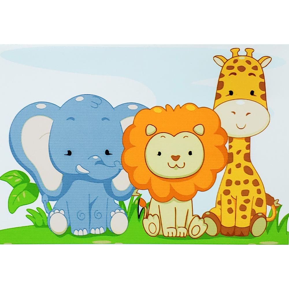 Картина по номерам Strateg Премиум Тройка дружных зверюшек 30х40 см (SS6658)