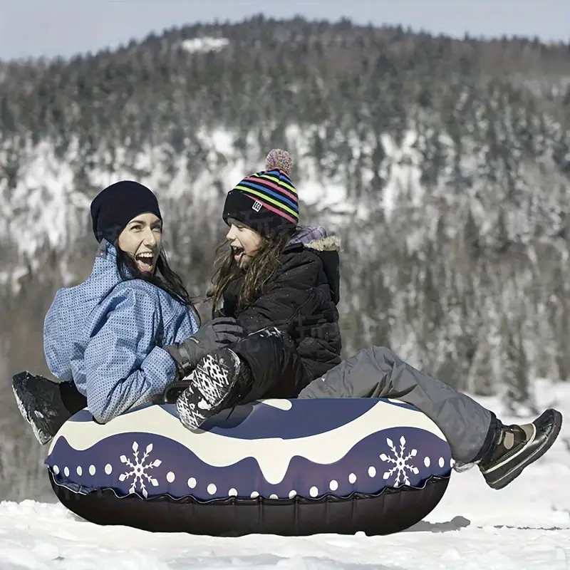 Тюбінг надувний для снігу ватрушка для катання 90 см Синій (Т-90) - фото 3 Тюбінг надувний для снігу ватрушка для катання 90 см Синій (Т-90) - фото 3