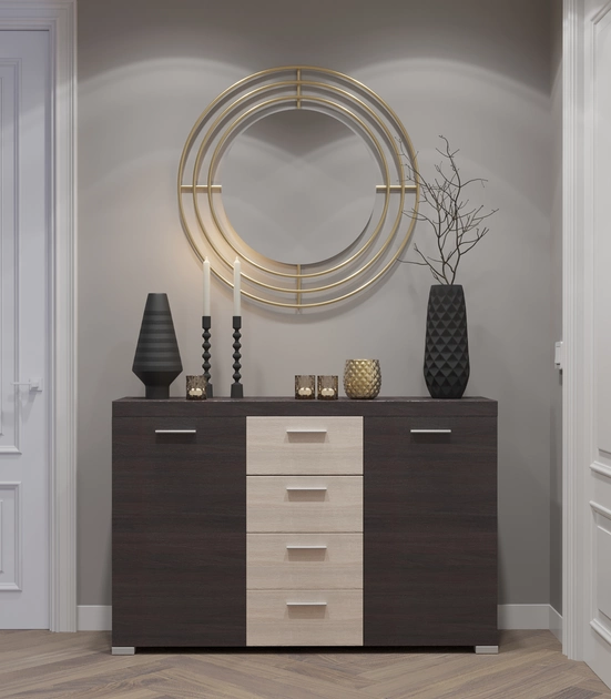 Комод для гостиной Еверест Британия К-7 Венге/Дуб молочный - фото 3