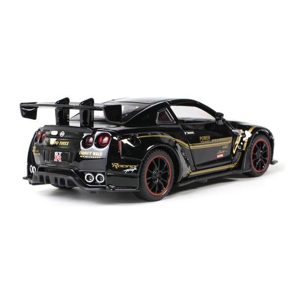 Игрушка машинка Nissan GTR R35 15 см Черный (59577) - фото 5