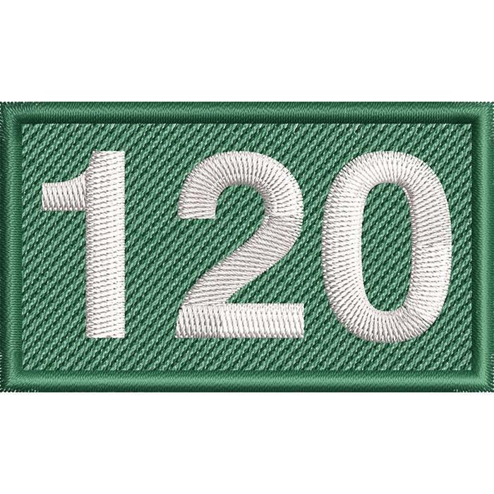 Нашивка патч номер игрока 120 Чо Хен Джу из сериала Игра в Кальмара 7,5x4,5 см (20420488)