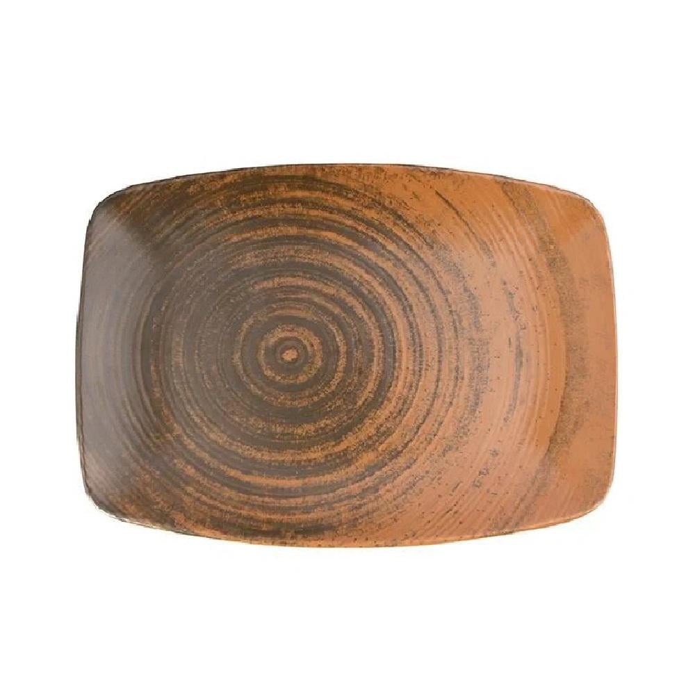 Блюдо прямокутне Porland Lykke Brown 320х230 мм (04ALM005961)