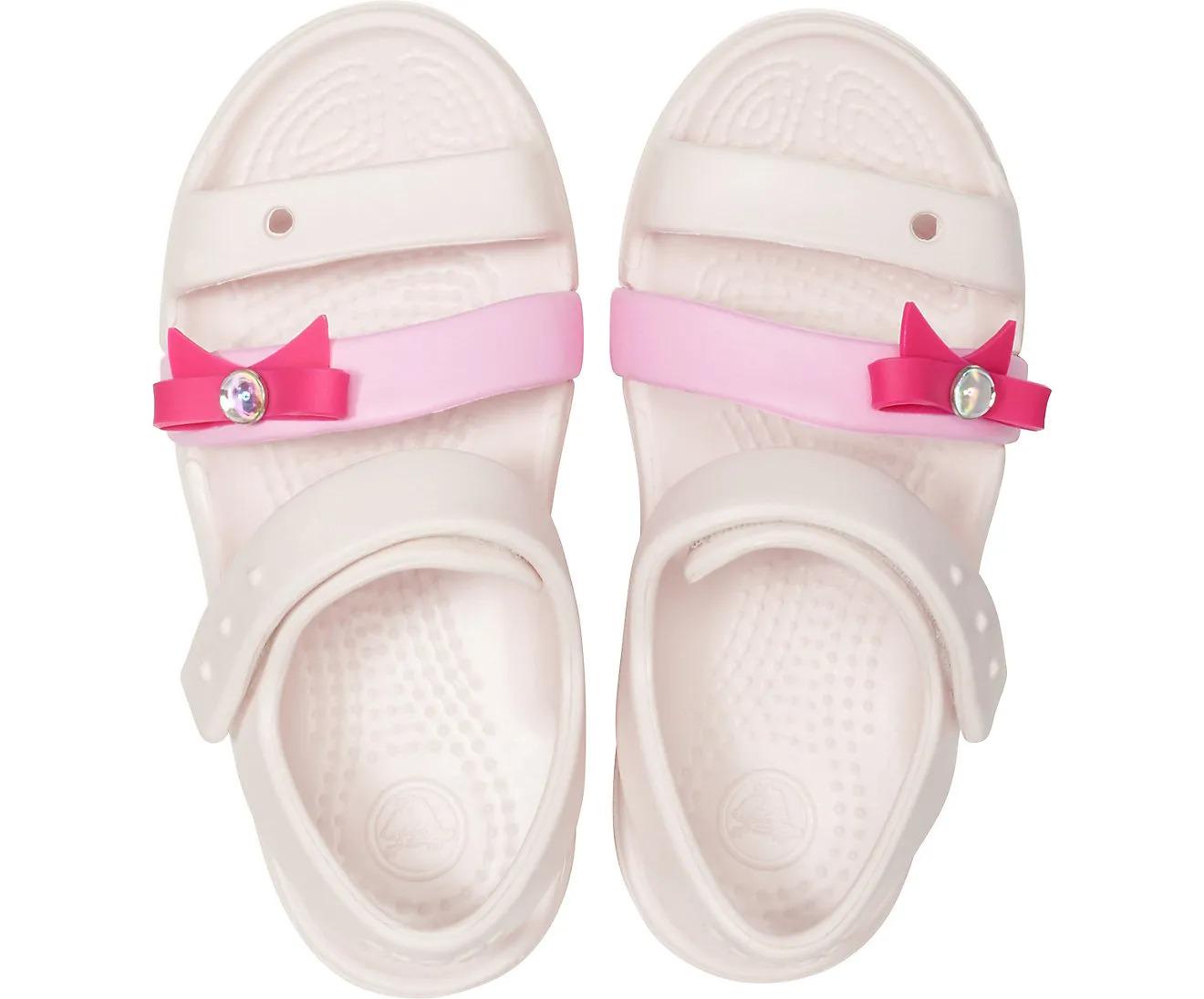 Сандалии детские Crocs Keeley Charm Barely р. 27 17,5 см Pink - фото 4